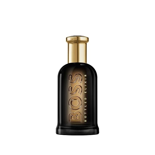Hugo Boss Men's Boss Bottled Elixir Parfum Notes of Cedarwood, Amber, and Fresh Wood Perfumeat